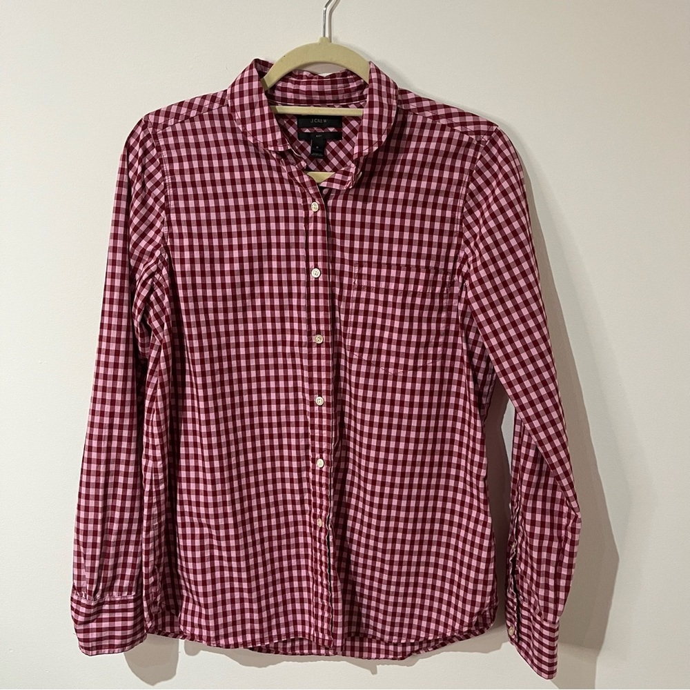 J.Crew Gingham Print Boy Shirt